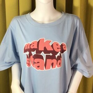 Nordstrom 1X make a stand t shirt lot195